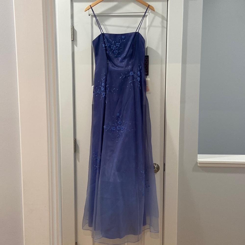 Prom dress beaded, ombré, 90s style niki by niki livas size 4